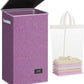 SOLEDI Laundry Hamper with Lid 100L Large & Tall Collapsible Laundry Basket, Clothes Hamper with Bag Removable Easy to Carry, Dirty Hampers for Bedroom, Bathroom, Dorm, College, Purple