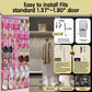 35 Pocket Over the Door Shoe Organizer,Reusable Breathable Large Mesh Bag Men's & Women's Sneaker Organizer,Shoe Organizer for Kids,Hanging Shoe Storage Hanging Bag (Pink)