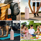 Collapsible Water Bottles 2 Pack Compact Portable,Leakproof,Bpa-Free Silicone Bottles For Travel,Hiking,Camping,Gym,Outdoor Sports.Curable,Lightweight,Reusable For On-The-Go Hydration