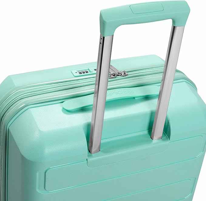 Traveler's Choice Pagosa Hardshell Expandable Luggage with Spinner Wheels, Mint, 30-Inch Large