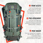 Hunting Pack for Men – Expandable Frame Backpack 40L, Water Resistant, with Meat Hauler, Rifle Holder & Shotgun Rest