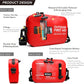 152 PCS Waterproof First Aid Kit, Portable Small Boat Dry Bag Bug Out Bags, Emergency Medical Kit Ideal for Boating, Camping, Fishing, Kayaking, Floating, Red