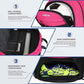 LARIPOP Soccer Backpack Soccer Bag with Ball Holder & Shoe Compartment Youth Sports Equipment Training Bag