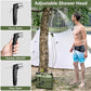 SPACEREST Portable Shower for Camping with Integrated Design – Spill-Resistant, Electric Camping Shower, 5-Gallon Food-Grade Water Jug for Outdoor, Beach, Hiking, Dog Wash, 2 Batteries