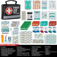 General Medi First Aid Kit - 150 Pieces Small Compact First Aid Kit Bag - Includes Instant Cold Pack, Emergency Blanket for Travel, Home, Office, Vehicle, Camping
