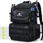 N NEVO RHINO Fishing Tackle Backpack with Rod Holders, 40L Large Fishing Bag with Waterproof Rain Cover,Outdoor Tackle Bag
