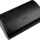 Barton Watch Bands BARTON Watch Roll - Black Recycled Leather Travel Case & Band Storage 2