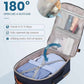LOVEVOOK Travel Backpack for Women & Men 40L,Airline Approved Carry On Backpack Travel Essentials,TSA Carry on Luggage,Waterproof Personal Item Travel Bag,Suitcase with 3 Packing Cubes,Dark blue-Brown