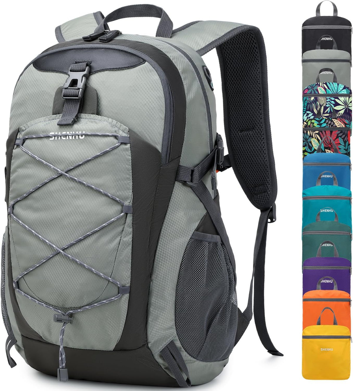 40L Hiking Backpack Lightweight Daypack Waterproof Travel Camping Backpack for Men Women Sport Packable - Roamly