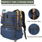 MATEIN Fishing Backpack, Water Resistant Tackle Storage Bag with Rod Holders & Cooler, Fishing Gifts for Men