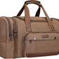 WITZMAN Mens Duffle Bags for Traveling Canvas Weekender Travel Bag Expandable Overnight Bag Carry on Bag(A8007 Brown) - Roamly
