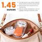 Mini Travel razor Kit for women with moisturizing bar - 1 Handle and 3 Cartridges - Extra Smooth 5-blade With Case for Close Shaving - Orange