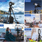 MACTREM 75 Inch Camera Tripod for Sony Canon Nikon, Lightweight Travel Video Aluminum Tripod Stand with Cell Phone Mount for iPad Phone
