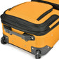 U.S. Traveler Lightweight Rolling 20" Carry On Luggage Softside Suitcase, Orange, 2 Wheel Single