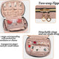 Teamoy Mini Jewelry Travel Case, Storage Organizer Bag for Earrings, Necklace, Rings, Misty Rose