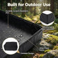 Upgraded Portable Shower Pan 41" x 41" x 5", Foldable Camping Shower Base with Waterproof Storage Bag, Dual Drain Holes, for RV Camping Outdoor Indoor & Portable Showers