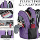 BIKROD Backpack for Women and Men, Extra Large School Backpacks for Teens, Water Resistant Back Pack Fits 17 Inch Laptop, Business Anti Theft Sturdy Computer Bag Gifts, Purple