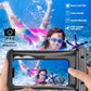 Waterproof Phone Pouch Floating- [3D Clear Soft Edges ] IP68 Waterproof Phone Case - iPhone 16/15/14/13 Pro Max Samsung 24/23/22 Ultra Google Up 7.5" - Detachable Lanyard - Front Clear + Back Bear