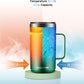KXIAOCHEN 20oz Insulated Coffee Mug with Lid, Stainless Steel Coffee Cup, Double Wall Vacuum Coffee Tumbler with Handle, Premium Thermal Travel Coffee Mug (Emerald)