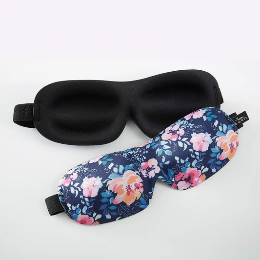 Bucky 40 Blinks No Pressure Eye Mask for Travel & Sleep, Midnight Floral, One Size