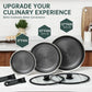 ROYDX Hybrid Nonstick 7-Piece Fry Pan Set,8, 10 and 12-Inch Frying Pans with Removable Handles,Save Space,Non Stick Stainless Steel Skillets,Dishwasher&Oven Safe, Compatible with All Cooktops