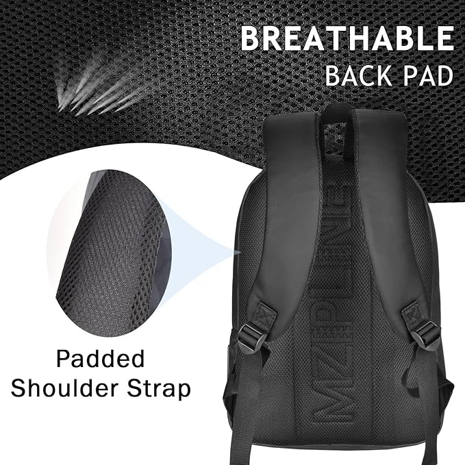 Backpack Bag With TSA Lock & Key-Smell Proof-Water Resistant Laptop Daypack Travel bags for Men & Women Travel (Black-2)