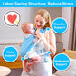 Baby Carrier, Dual-Use Adjustable Baby Sling Support Infant Chest Holder with Drawstring Backpack for Newborn to Toddler 13-33 lbs Swimming Pool Beach Land (Blue)