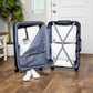 Large Compression Packing Cubes for Travel-Packing Cube Luggage Organizers 7 Piece Set for Checked Luggage-Ultralight, Expandable/Compression Bags by TRIPPED Travel Gear (White/Grey) - Roamly