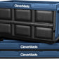 CleverMade Collapsible Storage Bins - Ocean 3 Pack 62L / 16 Gal holds 100 lbs - Stackable Containers Heavy Duty Capacity Crates-Space-Saving