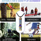 TISUR Titanium Emergency Whistle,EDC Safety Whistles Necklace Loud up to 120db,Survival Whistles for Survival,Hiking,Camping,Pets Training