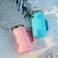 KXIAOCHEN 20oz Insulated Coffee Mug with Lid, Stainless Steel Coffee Cup, Double Wall Vacuum Coffee Tumbler with Handle, Premium Thermal Travel Coffee Mug (Blue Green Pink 2Pack)