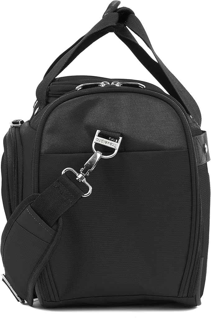 Travelpro Maxlite 5 Softside 2pc Set Expandable Carry On Luggage with 4 Spinner Wheels/Soft Underseat Tote, Lightweight Suitcase, Men and Women, Black