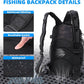 103PCS Fishing Tackle Bag, Fishing Gear for Men Adults, Camouflage Backpack with Rod Holder Tackle Box, Waterproof Sling Fishing Tackle Storage Bags & Wraps, for Fishing, Camping, Hiking