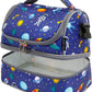 FlowFly Kids Double Decker Cooler Insulated Lunch Bag Large Tote for Boys, Girls, Men, Women, With Adjustable Strap, Astronaut