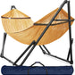 Tranquillo Universal Double Hammock with Stand Included for 2 Persons/Foldable Hammock Stand 600 lbs Capacity Portable Case - Inhouse, Outdoor, Camping, Yellow