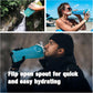 Vapur Collapsible Water Bottle With Carabiner, Compact Bottle Folds Flat For Hydration On The Go, Ideal for Traveling, Hiking or Camping, 23 Ounce, Teal, Pack of 1