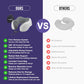 napfun Neck Pillow for Traveling, Upgraded Travel Neck Pillow for Airplane 100% Pure Memory Foam Travel Pillow for Flight Headrest Sleep, Portable Plane Accessories, Light Grey