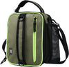 MIER Expandable Lunch Bag Insulated Lunch Box for Men to Work Travel Portable Lunchbox Bags with Shoulder Strap and Water Bottle Holder(Green)