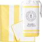 Laguna Beach Textile Co. Recycled Microfiber Quick Dry Beach Towel - Mojave Yellow