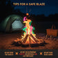 Magic Campfire Fire Color Changing Packets for Fire Pit (12 Pack) Outdoor Fireplaces & Bonfires, Rainbow Colored Flames – Perfect Camping Essential & Accessories for Kids & Adults - Campfire Flames