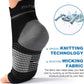 Plantar Fasciitis Sock (6 Pairs) for Men and Women, Compression Foot Sleeves with Arch and Ankle Support (Black, Gray, White, X-Large)