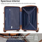 Coolife Luggage Set Suitcase Carry On Luggage PC Hardshell Luggage TSA Lock Spinner Wheels Telescopic Handle