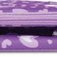 PackIt Freezable Classic Lunch Box, Leopard Hearts Purple, Built with ECOFREEZE Technology, Reusable, Zip Closure With Zip Front Pocket and Buckle Handle, Designed for Fresh Lunch On the Go
