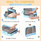 5 Pcs Packing Cubes for Suitcase Large Travel Cubes Carry on Luggage Organizer Bags for Clothes Accessories (L,Pastel)