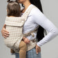 Mabē Monarch Ergonomic Baby Carrier – Premium Cotton Soft Structured Newborn to Toddler Carrier with Hip-Healthy Design, 3 Carry Positions (7-35lbs), Lightweight & Breathable, (Houndstooth)