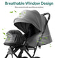 Lightweight Stroller Compact Travel Stroller for Airplane One-Click Folding with Reclining Seat, UV Protection Canopy,Silent All-Terrain Wheels,Umbrella Strollers for Toddlers 0-4