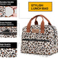 HOMESPON Insulated Lunch Bag for Women Men Lunch Box Cooler Lunch Tote for Work Picnic (Leopard Print)