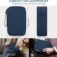 FYY Electronic Organizer, Large Travel Cable Organizer Bag Pouch Electronic Accessories Carry Case Portable Waterproof Double Layers All-in-One Storage Bag for Cable, Cord, Charger, Phone, Navy