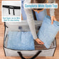 VENO 6 Pack Moving Bags, Comforter and Blanket Storage Bags for Closet, Moving Boxes, Boxes with Lids Alternative, College Dorm Packing Supplies, Foldable Heavy-Duty Tote with Window (Clear, 6 Pack)
