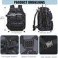 HAMBOLY Fishing Backpack with Rod Holders, 40L Tackle Box Backpack for Fishing Gear, Waterproof Fishing Bag for Men